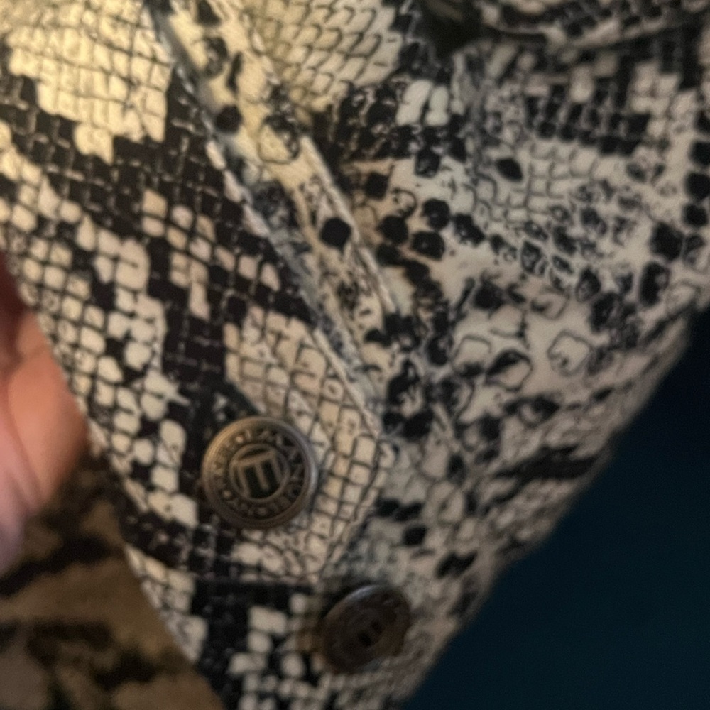 Emanuel Ungaro Python Print Cropped Jacket Size 6 - image 2